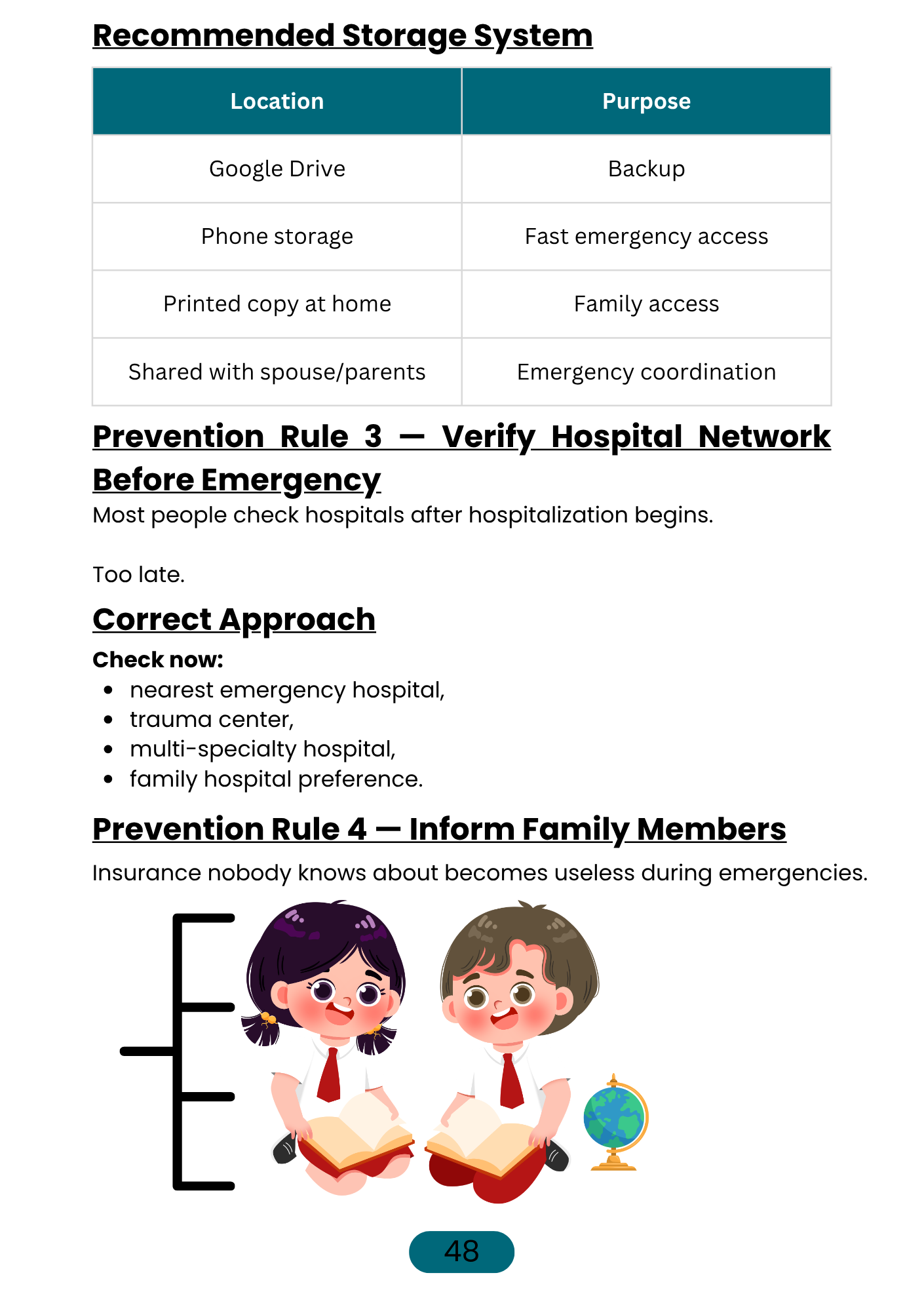 Build Your Safety Net sample page